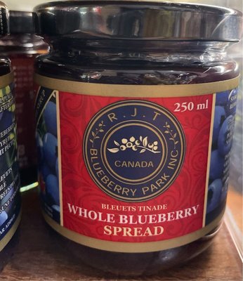 3/28前 R.J.T 加拿大楓糖藍莓果醬果醬 250ml/瓶 (90%A級藍莓)單價 最新到期日2024/10/7