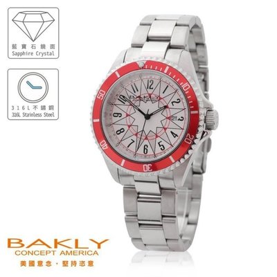 【BAKLY】經典系列鋼帶錶 可旋轉外框日期腕錶 【BAS9018】「國王時計全年折扣店」