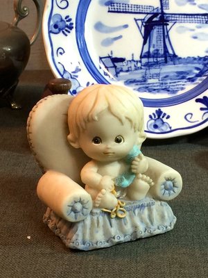  白明月藝術／古物雜貨店 歐洲早期小娃娃公仔