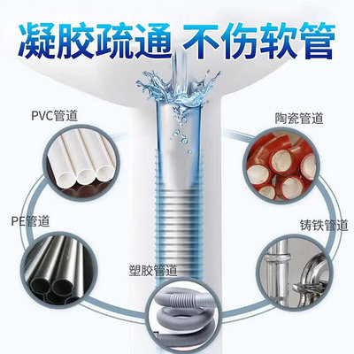 英國vilosi管道疏通劑堵塞廚房除臭強力溶解馬桶下水道500ml3