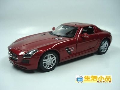 ☆生活小品☆ 模型 Mercedes-Benz SLS AMG *紅色* (有迴力)歡迎選購^^