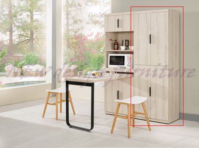 【N D Furniture】台南在地家具-日式耐水耐磨防蛀木芯板浮雕壓紋白橡色四門6尺收納櫃MC