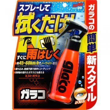 【shich上大莊 】 日本進口 SOFT99 免雨刷鍍膜劑 汽車玻璃撥水鍍膜用 免撥水