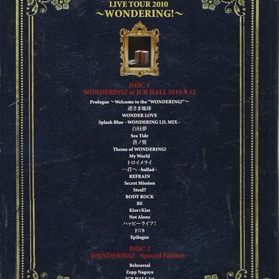 特價預購宮野真守MAMORU LIVE TOUR 2010 ~WONDERING! (日版DVD盤) 最新