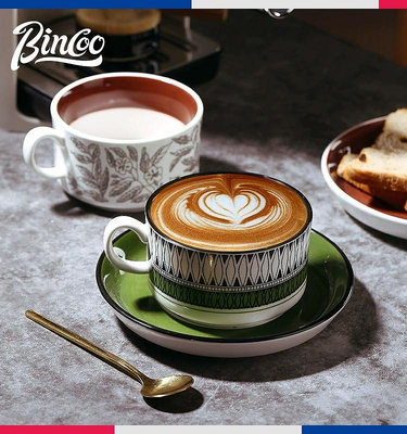 咖啡器具 Bincoo咖啡杯陶瓷馬克杯早餐牛奶拿鐵杯高顏值辦公室水杯男女杯子