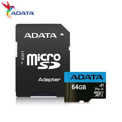 【公司貨】威剛 Premier 64G micro SDXC UHS-I A1 C10 記憶卡 (ADC10-64G)