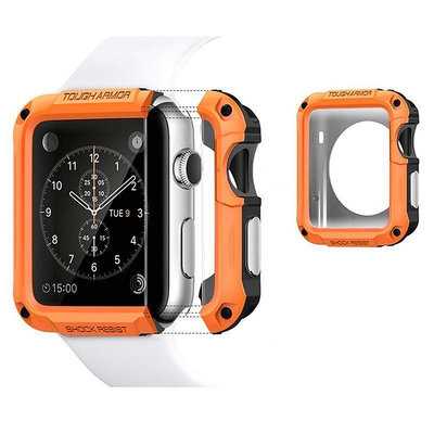 【5色可選】手錶殼適用Apple Watch 6 5 4 3 2 盔甲保護殼鋼化膜 機械風 38 40 42 44mm