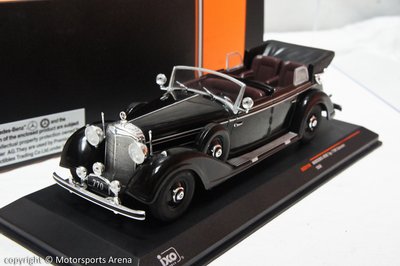 【現貨特價】1:43 IXO Mercedes Benz Type 770K Cabriolet 1938 黑色