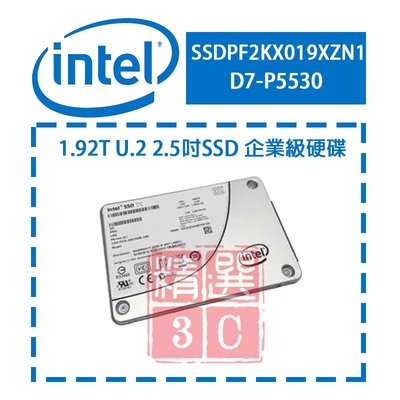 Intel 英特爾 D7-P5530 1.92T U.2 SSDPF2KX019XZN1 2.5吋 企業級硬碟 SSD