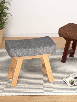 家用備用小凳子現代簡約房間沙發椅子實木衛生間客廳方凳廁所兒童