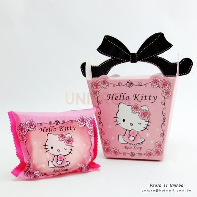 【UNIPRO】Hello Kitty 晨曦玫瑰麝香香氛造型皂 香皂 肥皂 凱蒂貓 送禮最佳的選擇 台灣製造 婚禮小物