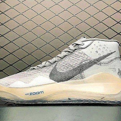 Nike ZooM KD12 White Wolf Grey 杜蘭特 太極陰陽 灰白 籃球 CK1195-101慢跑鞋【ADIDAS x NIKE】