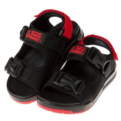 童鞋(17~23公分)TOPUONE黑色可調式兒童海灘涼鞋C8L213D