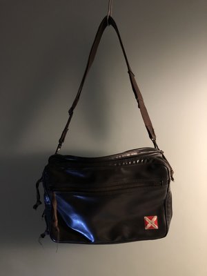 Porter YOSHIDA &amp;CO.LUGGAGE LABEL / LINER SHOULDER BAG黑藍色 側背包