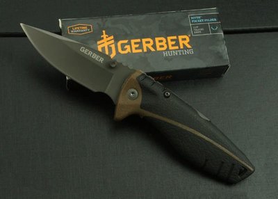 全新 荒野求生 戈博 神話折刀（中號）全刃 美國 GERBER製造
