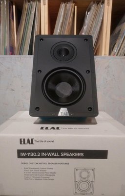 [ 沐耳 ] 德國 ELAC 經典款第二代吸頂 / 崁入式揚聲器 IW 1130.2 防彈纖維振膜 / 無邊框設計！