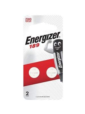 【Energizer 勁量】鈕扣型189鹼性電池2顆 吊卡裝(1.5V鈕扣電池LR54)