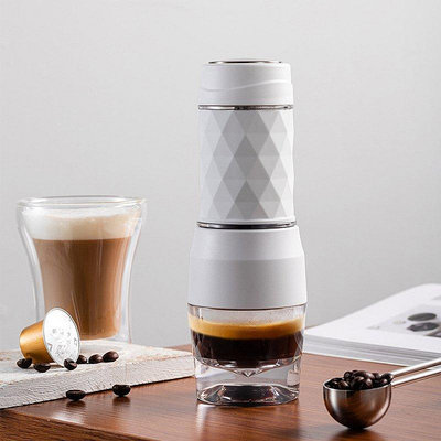 精品膠囊咖啡機 美式咖啡機手動便攜手壓式意式濃縮咖啡機 戶外隨行迷你咖啡杯壺一件代發