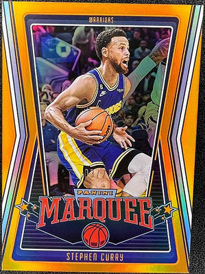 NBA 球員卡 Stephen Curry 2022-23 Panini Marquee Orange 橘亮 限量75