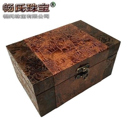 【熱賣精選】大號木質復古錦盒 瓷器文玩古玩把玩擺件收藏包裝 禮品