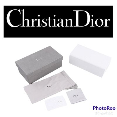 全新真品 Christian Dior 原廠太陽眼鏡盒 CD墨鏡盒 菱格紋 收納盒 飾品盒 原廠盒$98  一元起標 精