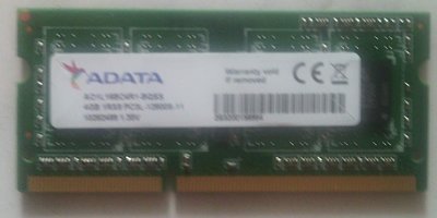 終身保固 ADATA威剛 DDR3 1333 4G 筆電記憶體(高雄市)