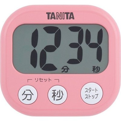 一鑫餐具【日本TANITA計時器 TD-384-PK】超大螢幕顯示電子計時器貿易商公司貨非代辦自購 保固一年