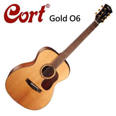 CORT Gold-O6優選西岸雲杉木面板木吉他