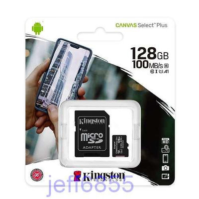 全新品_金士頓 KINGSTON U3 A1 microSDXC 128G / 128GB 記憶卡(附轉卡,有需要可代購