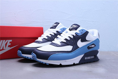 Nike Air Max 90 Essential 復古 透氣 深藍 白淺藍 休閒運動鞋 男鞋AJ1285-105【ADIDAS x NIKE】