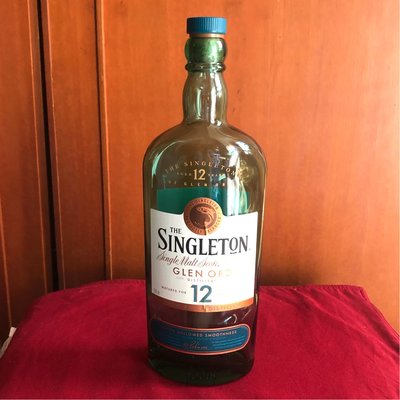 SINGLETON 蘇格登12年蘇格蘭威士忌空酒瓶(700ml)/多用途玻璃空瓶/空洋酒瓶/裝飾/容器/花器
