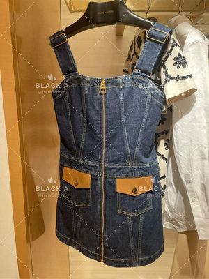 【BLACK A】LV 23春夏新款 藍色牛仔背心裙 價格私訊