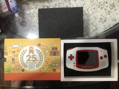 土城可面交GBA 盒裝掌上型電玩限定版主機25周年瑪莉歐魔改版 Game Boy Advance限定任天堂主機9成5新