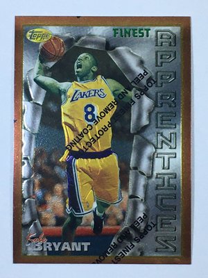 1996-97 Topps Finest Common #74 Kobe Bryant RC 球員卡框比例佳