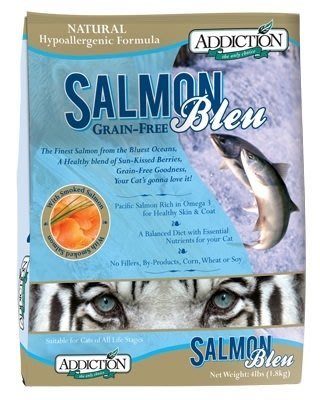『汪星人』【Addiction】自然癮食 - 藍鮭魚無穀貓糧 ( 1.8kg )