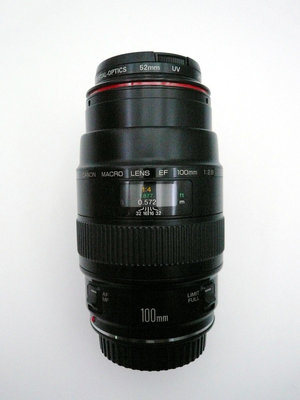 *百微 、美品*  Canon EF 100mm F2.8 Macro 微距鏡 - 附日製UV保護鏡