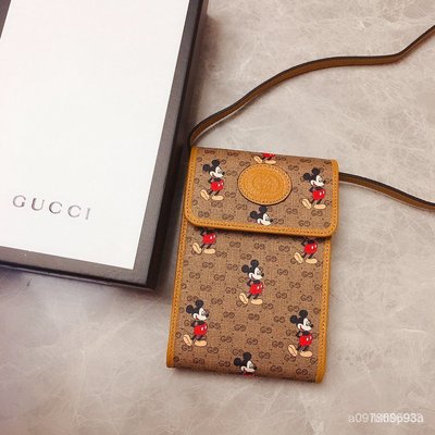 【日本二手】正貨 Gucci 古馳2020新款迪士尼聯名系列米奇迷妳手機小挎包手機包