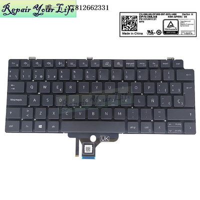 電腦零件DELL戴爾 LATITUDE 13-7300 7310 7320 E7320 5320筆記本鍵盤SP筆電配件