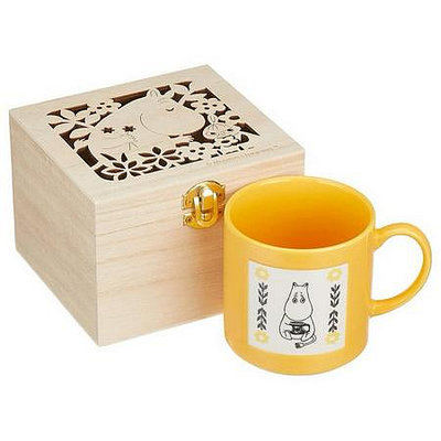 正版🐰 日本 MOOMIN 嚕嚕米 陶瓷馬克杯附造型木盒 陶瓷杯 馬克杯 咖啡杯 單耳杯 飲料杯 杯子 水杯