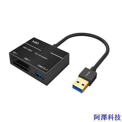 阿澤科技兼容M/G系列儲存卡 USB3.0/2.0 XQD卡 SD卡高速讀卡器 USB3.0HUB讀卡機