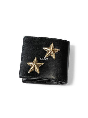 【熱賣精選】 潮牌KAPITAL 星星 鉚釘 牛皮革 皮夾 錢包 K2103XG527 2色 現貨