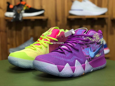 Nike 耐克 KYRIE 4代 EP 彩紫 鴛鴦 經典 休閒運動籃球鞋 AJ1691 900 男公司級