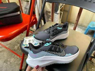慶豐體育👟Nike 慢跑鞋 Winflo 7 Shield 運動 女鞋 舒適 避震 防潑水 黑 綠 CU3868403
