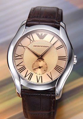 【小川堂】EMPORIO ARMANI 亞曼尼 AR1704 義式羅馬小秒針腕錶