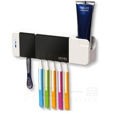 ✅嚴選✅韓國牙刷消毒器 UTOREX牙刷架 牙膏電動烘干衛生間吸壁式置物架 LJSH34216