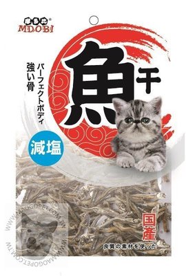 摩多比 MDOBI 高鈣減鹽小魚乾 貓用小魚干80g（GAT-080）營養富含DHA，貓咪蜜袋鼯寵物鼠的最愛 89元