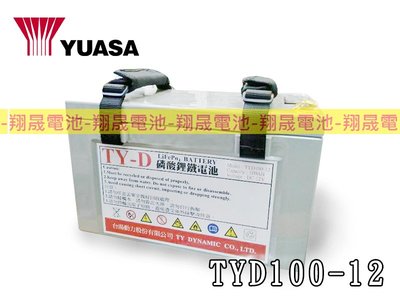 彰化員林翔晟電池-TYD100-12磷酸鋰鐵電池(12V100AH) 露營用/儲能系統