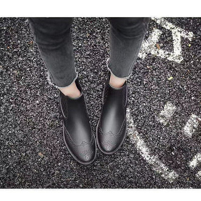 [工廠批發價]布洛克馬丁雨靴 短靴 防水厚底雨鞋 鬆緊雨鞋 短筒