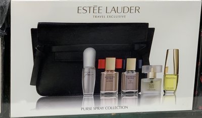 Estee Lauder 雅詩蘭黛 小香水禮盒 5入+化妝包（繆思/歡沁/繆思紅妝/純粹/美麗 全新正品·芯蓉美妝