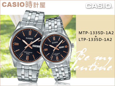 CASIO 時計屋 卡西歐 MTP-1335D-1A2+ LTP-1335D-1A2 甜蜜情人對錶